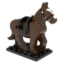 White Horse Black Ring Lingma Castle in Ancient Magic Ring DIY Dolls Building font b Toy