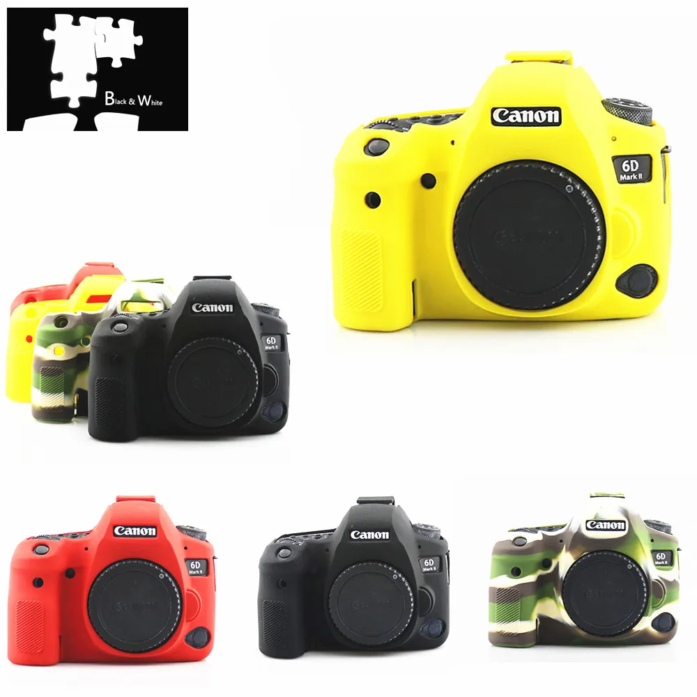 

Silicone Armor Skin Case Body Cover Protector for Canon EOS 6D Mark II 2 6DM2 DSLR Body Camera ONLY