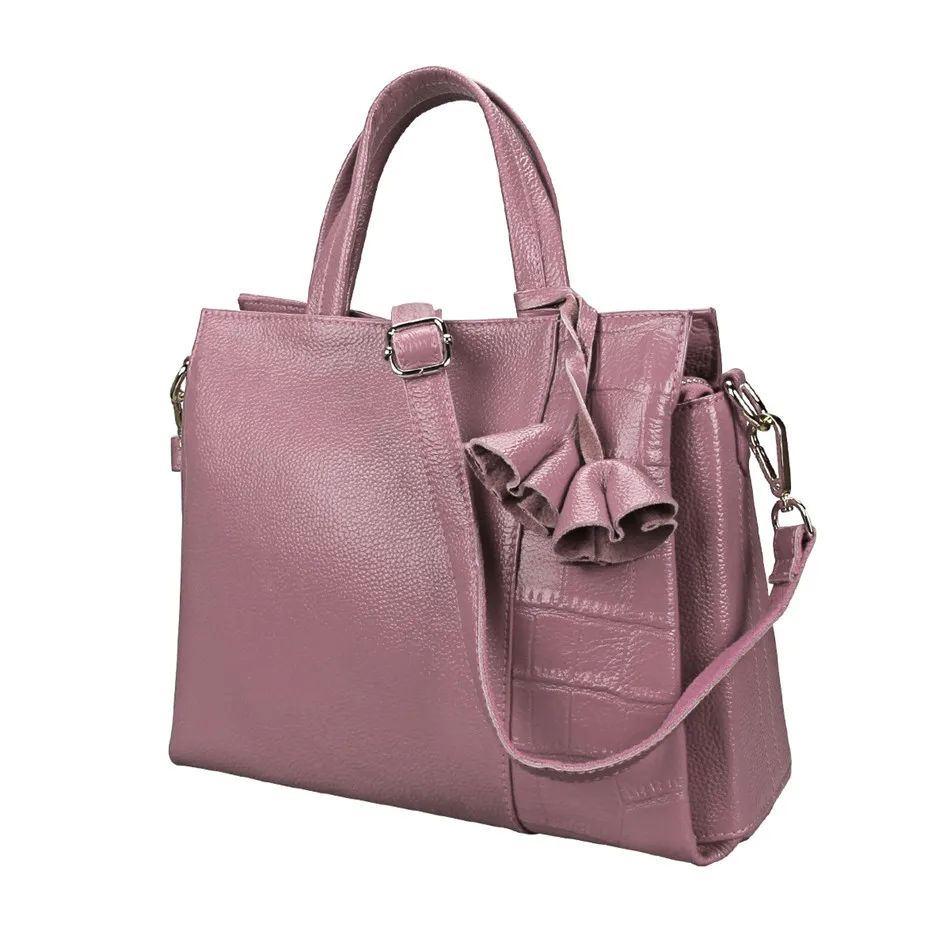 

FSINNLV 2018 Fashion Genuine Leather Elegant Women Crossbody Bag Female Shoulder Bag Messenger Bag For Women Tote Handbag HB205