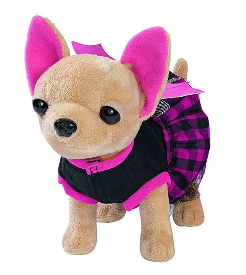 2816 Chihuahuas En Peluche Chi Chi Love Avec Sac Interactif électronique Chien De Marche Aboie Chanter Chiot Animaux En Peluche Bébé Enfants