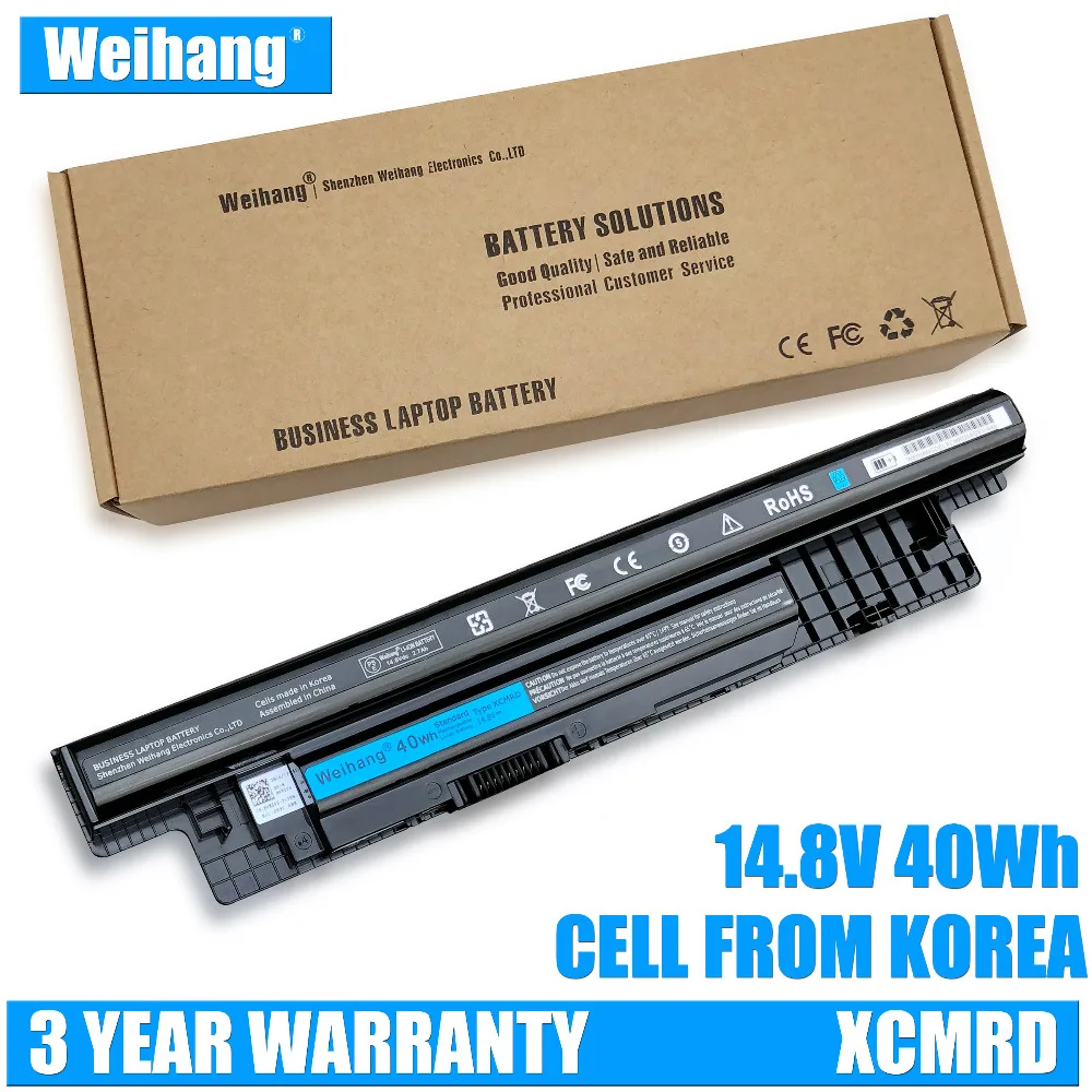 Батарея из Кореи 40 Вт/ч 2800 мАч Weihang XCMRD для DELL Inspiron 14 3421 14R 5421 15 3521 15R 5521 17 3721 17R Vostro 2421 |