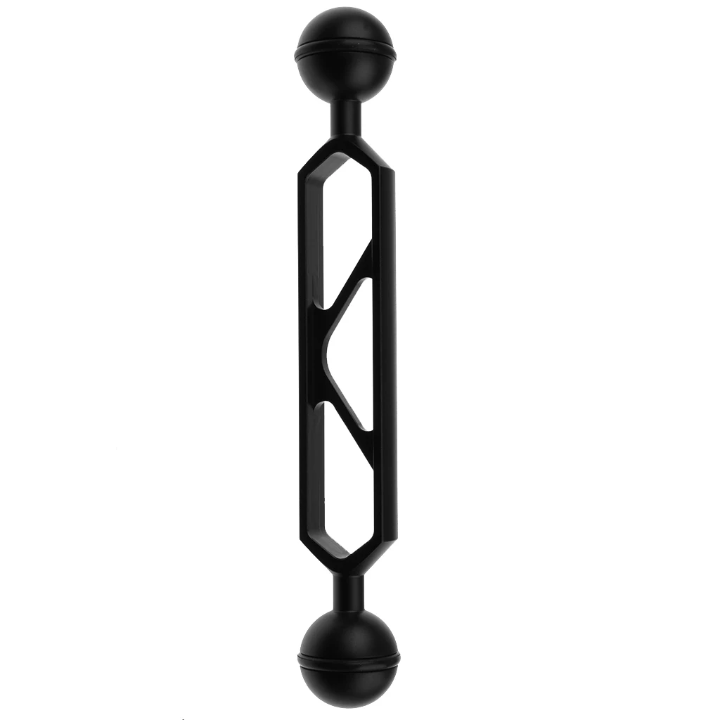 Pack of 2 Pieces 6'/ 15.24cm Double 1' Ball Arm for Connecting Strobe/Video Light to Underwater Housing Tray/Handle 