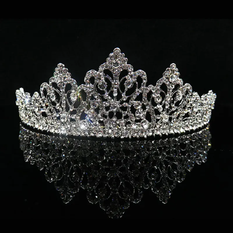 Европейский Дизайн Блестящая жемчужина хрустальная тиара Свадебная Королевская корона свадебная тиара аксессуары Стразы диадемы Короны
