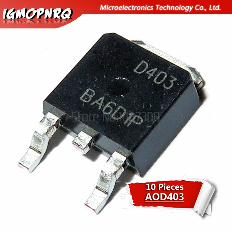10 шт. D403 TO252 AOD403 TO-252 новая и оригинальная интегральная схема | Электронные