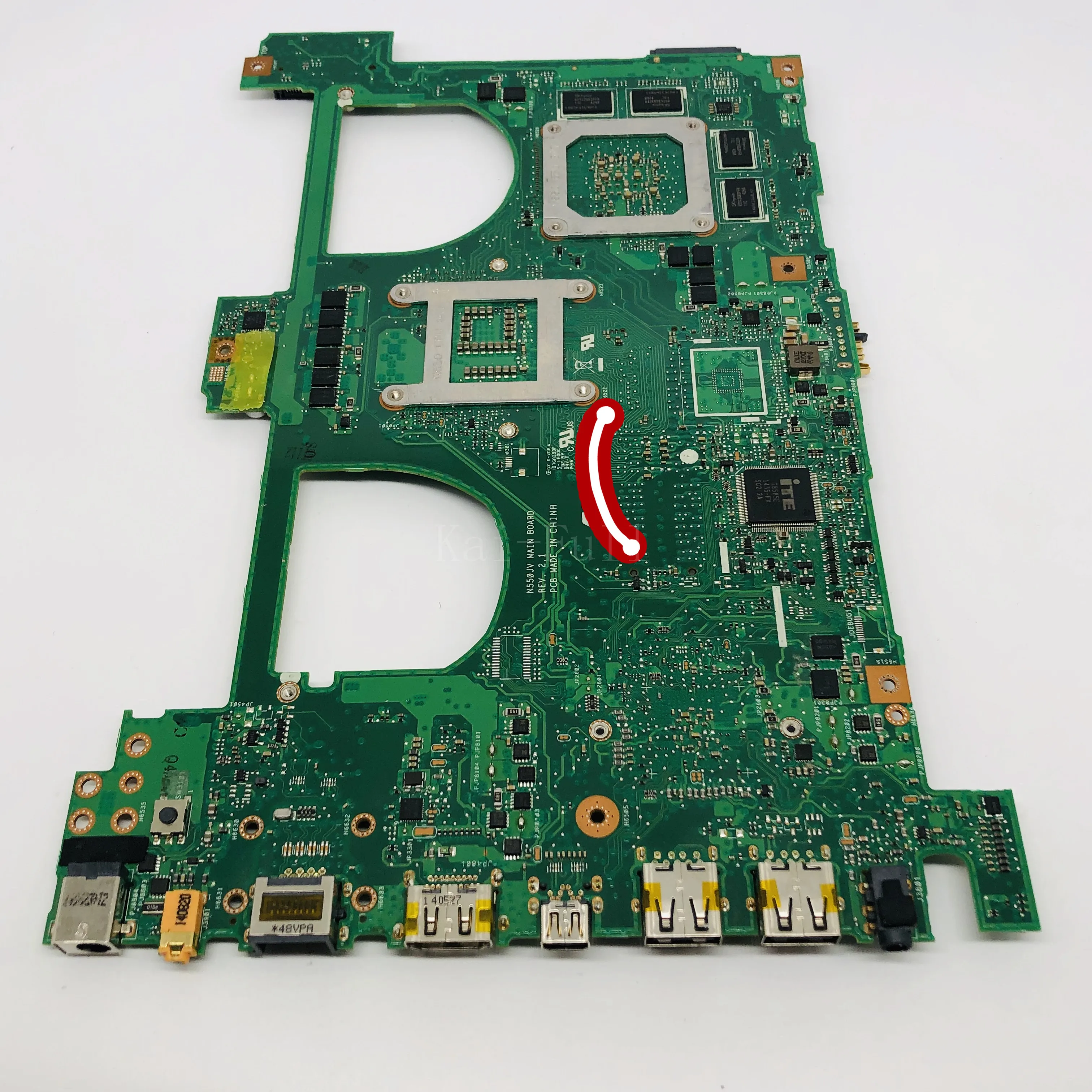 discount  N550JV For ASUS N550jv N550JK N550J N550JX Laptop Motherboard i7-4700HQ GTX750 4GB/2GB GPU Mainboar