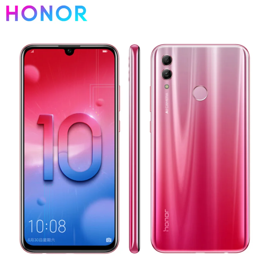 

New honor 10 lite 4G LTE Mobile Phone 6.21" 6GB RAM 64/128GB ROM Kirin 710 Octa Core Android 9.0 2340X1080px Dual Rear Camera