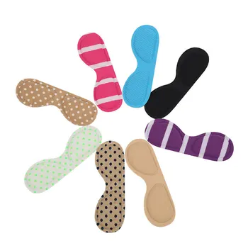 

8Pairs Glasses Shape Inserts Sticky Shoe Back Heel Pad Insoles Non Slip Cushion Liner Protector Heel Protector Foot Care Tool