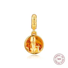 Wholesale 925 Sterling Silver Charm Simba& Mufasa Sunset Charms Beads Fits Original Bracelets DIY Jewelry Making Accessories