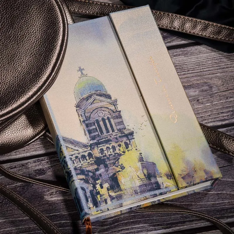 

Notebook ShangHai Cartoon 2019 A6 Travel Journal Weekly Planner Organizer Diary Plan Agenda Leather Scenery Book