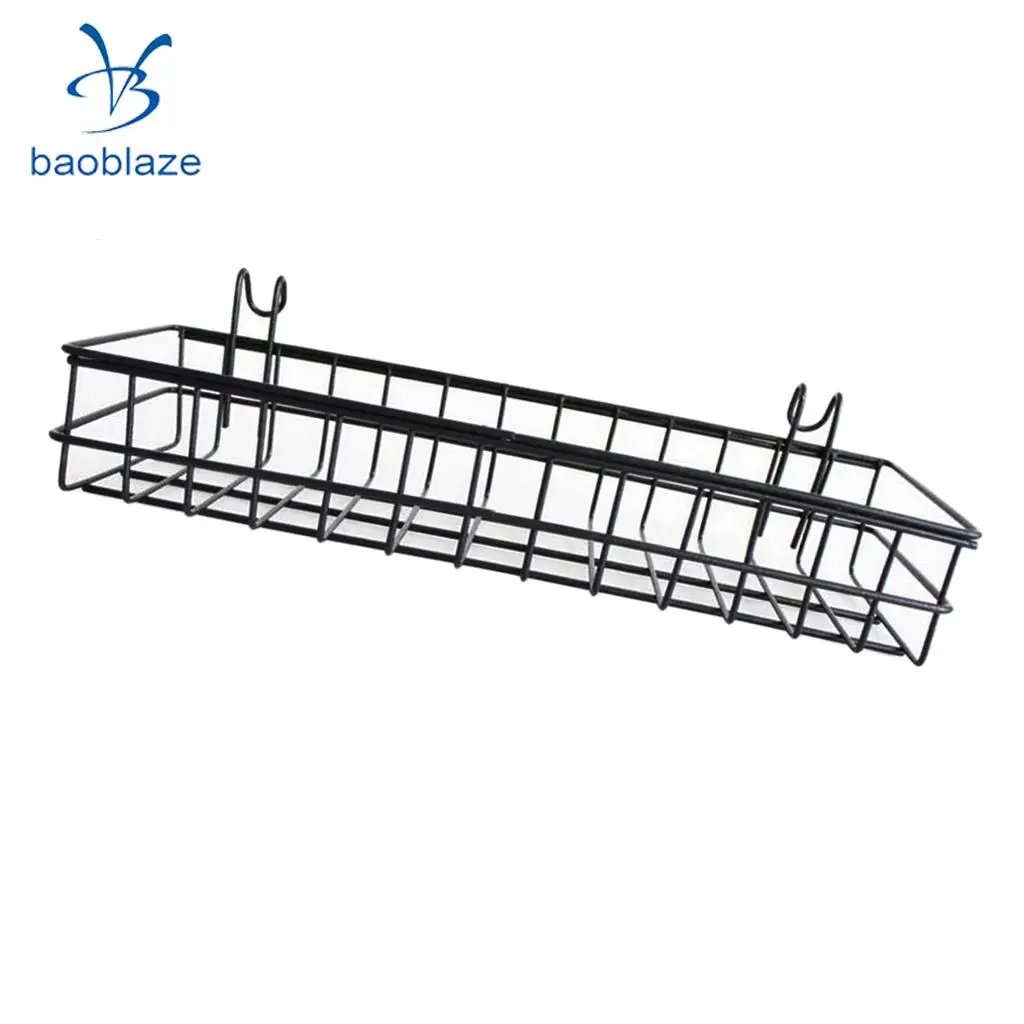Mesh Wall Metal Wire Basket Wire Storage Shelf Rack Home Decor 30x10x5cm / 40x10x5cm