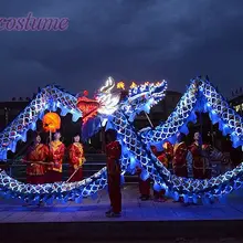 7 м Длина Размер 5 позолоченный 6 студенческий светодиодный светильник китайский дракон танец дракон для сцены реквизит фестиваль праздничный костюм