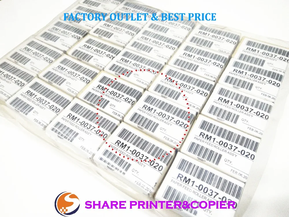 

SHARE 100PS Original RM1-0037 RM1-0037-000 New feed roller for HP CP3525 HP9000 4250 4350 p4014 4015 p4515 CM6030 M601 M602 M607