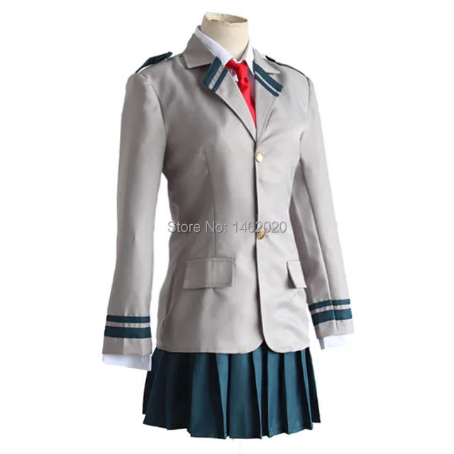 Boku no Hero Academia AsuiTsuyu Yaoyorozu Momo School Uniform My Hero Academia OCHACO URARAKA Midoriya Izuku Cosplay Costume -