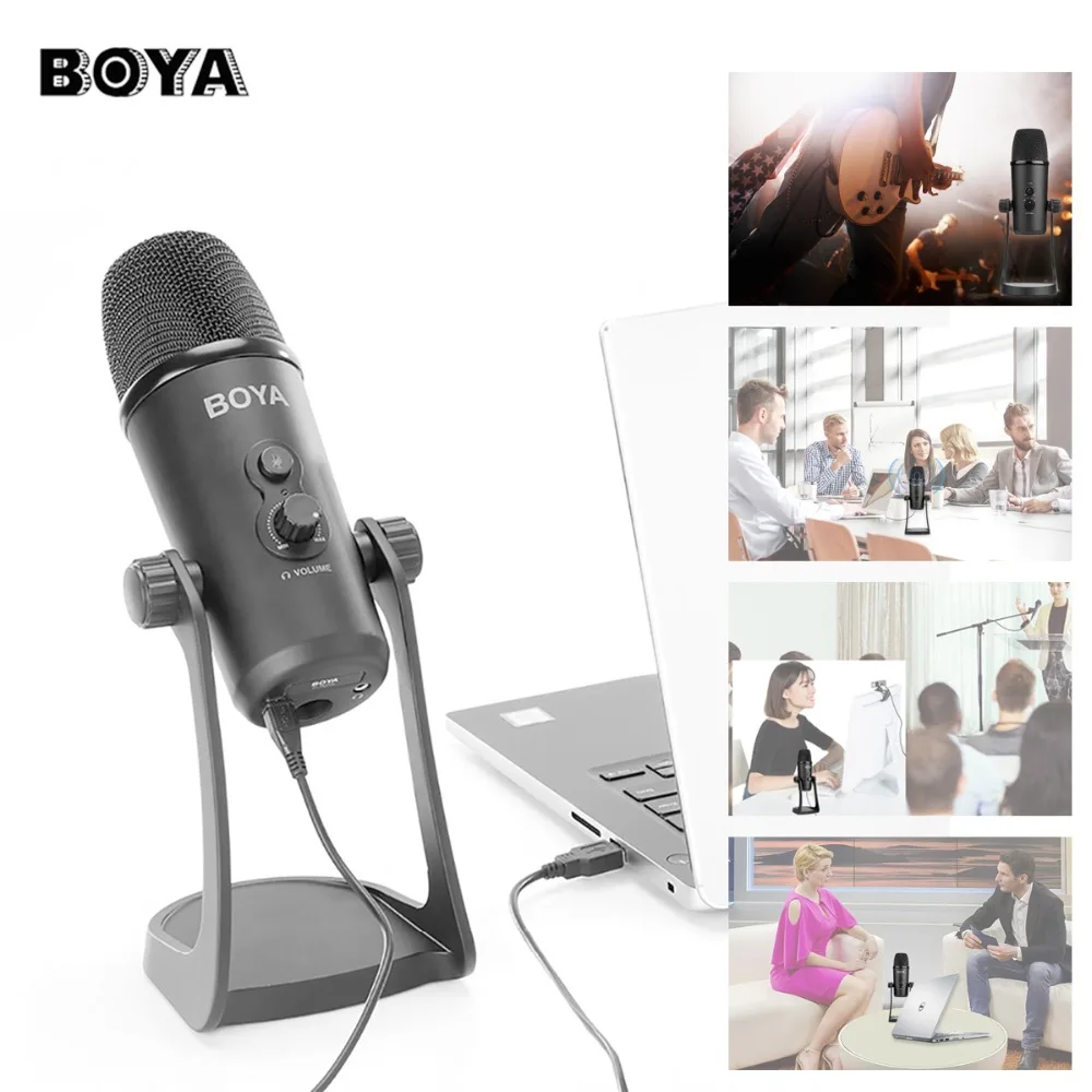 

BOYA BY-PM700 USB Condenser Microphone for Windows / Mac Computer Conference Recording Interview Mic Live Streaming Vlogging