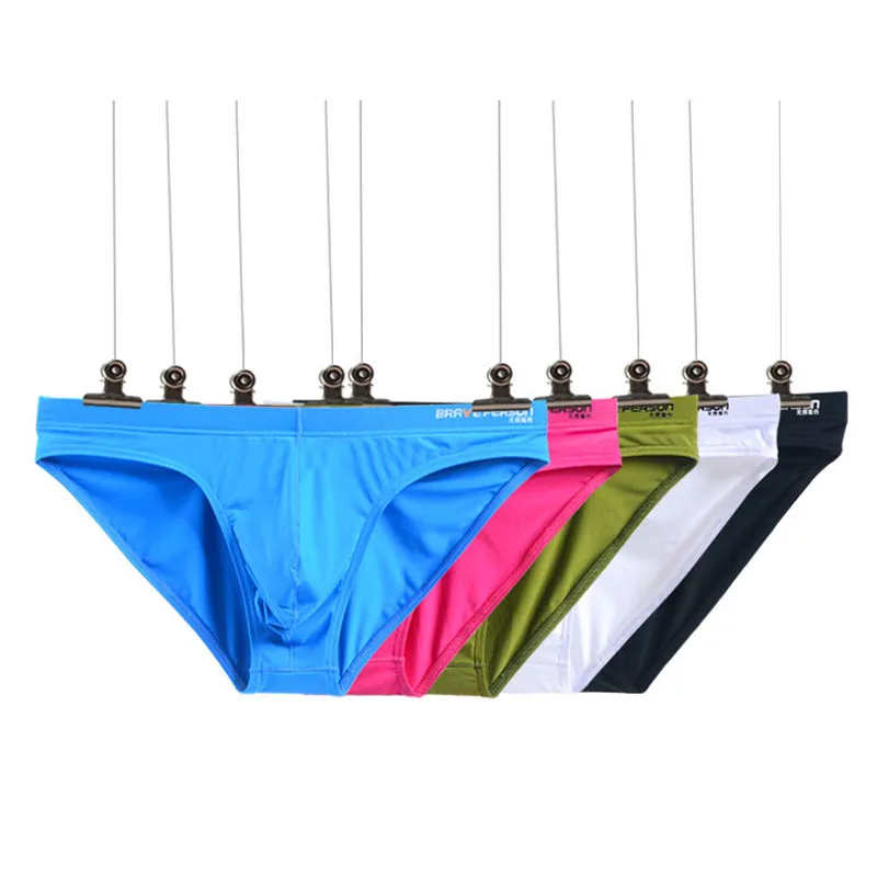 

men swimwear convex u pouch swimming brief sexy bikini swimsuit low waist sunga masculina elastic beach bathing surf briefs