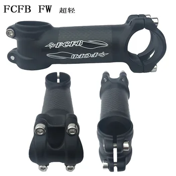 

super light 60mm 98g FCFB black matt +black glossy sticker alloy + 3k carbon fiber stem road bike stem 60/70/80/90/100/110MM