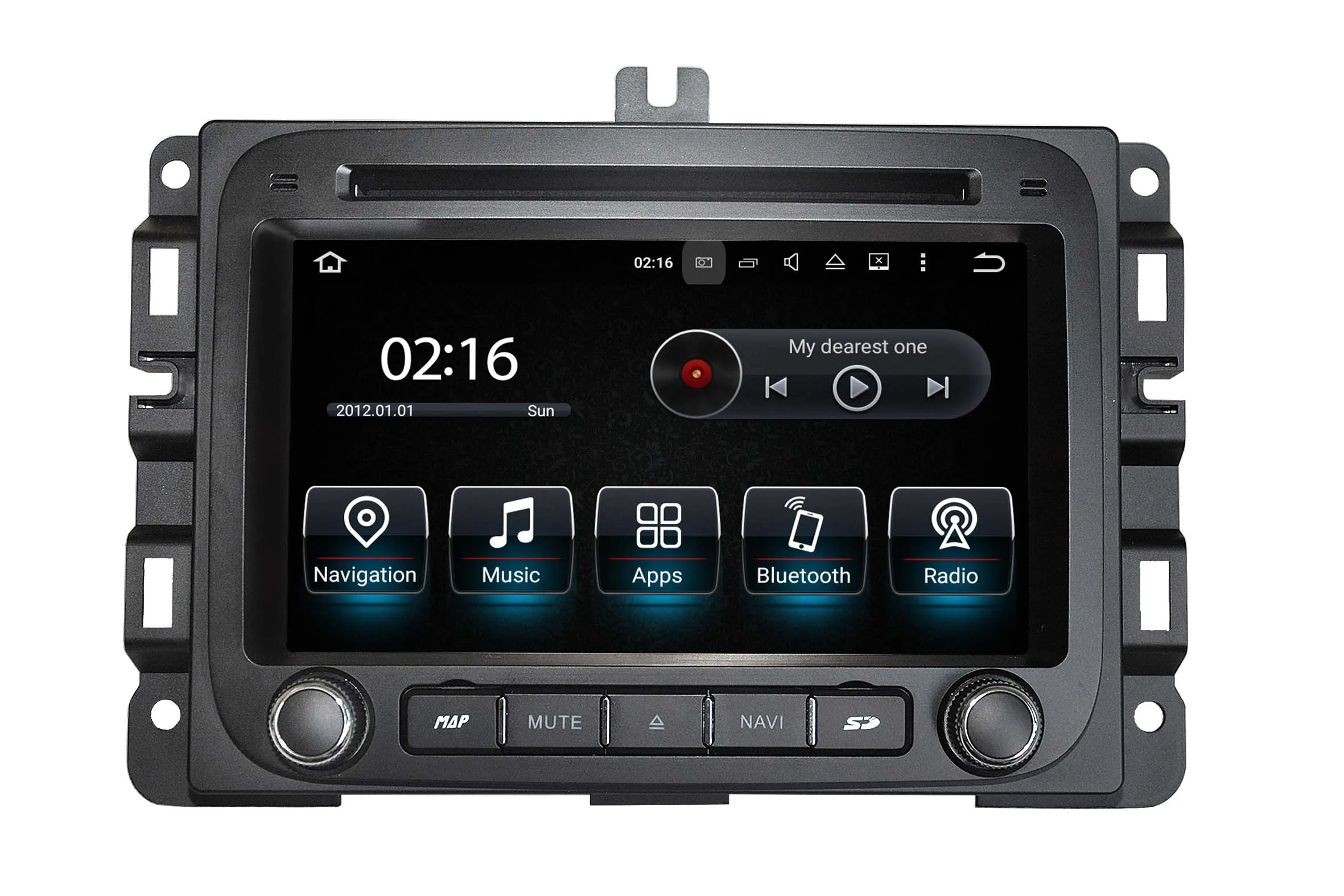 Best Quad core 1024*600 HD screen Android 9.0 Car DVD GPS radio Navigation for Dodge Ram 2014-2016 with 4G/Wifi DVR OBD mirror link 1