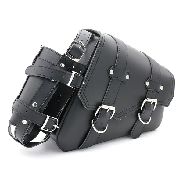 Motorcycle Leather Saddle Bag Tool bag For Honda Shadow Spirit Aero Ace