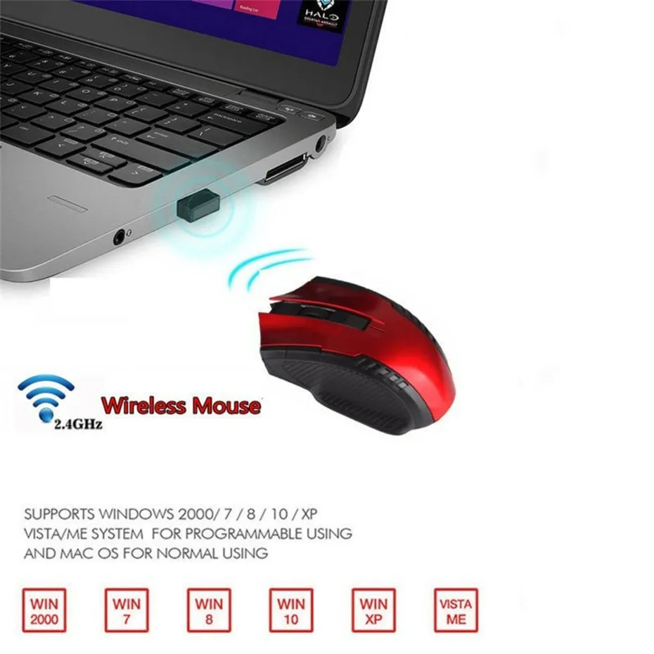 Basix 2.4GHz Wireless Optical Mouse Gamer3