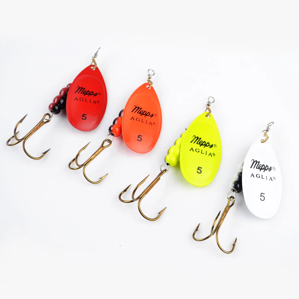  1PC 4 Color Size0-Size5 Fishing Hard Lure Bait Leurre Peche Mepps Spoon Fishing Tackle Vissen Pesca Acesorios 