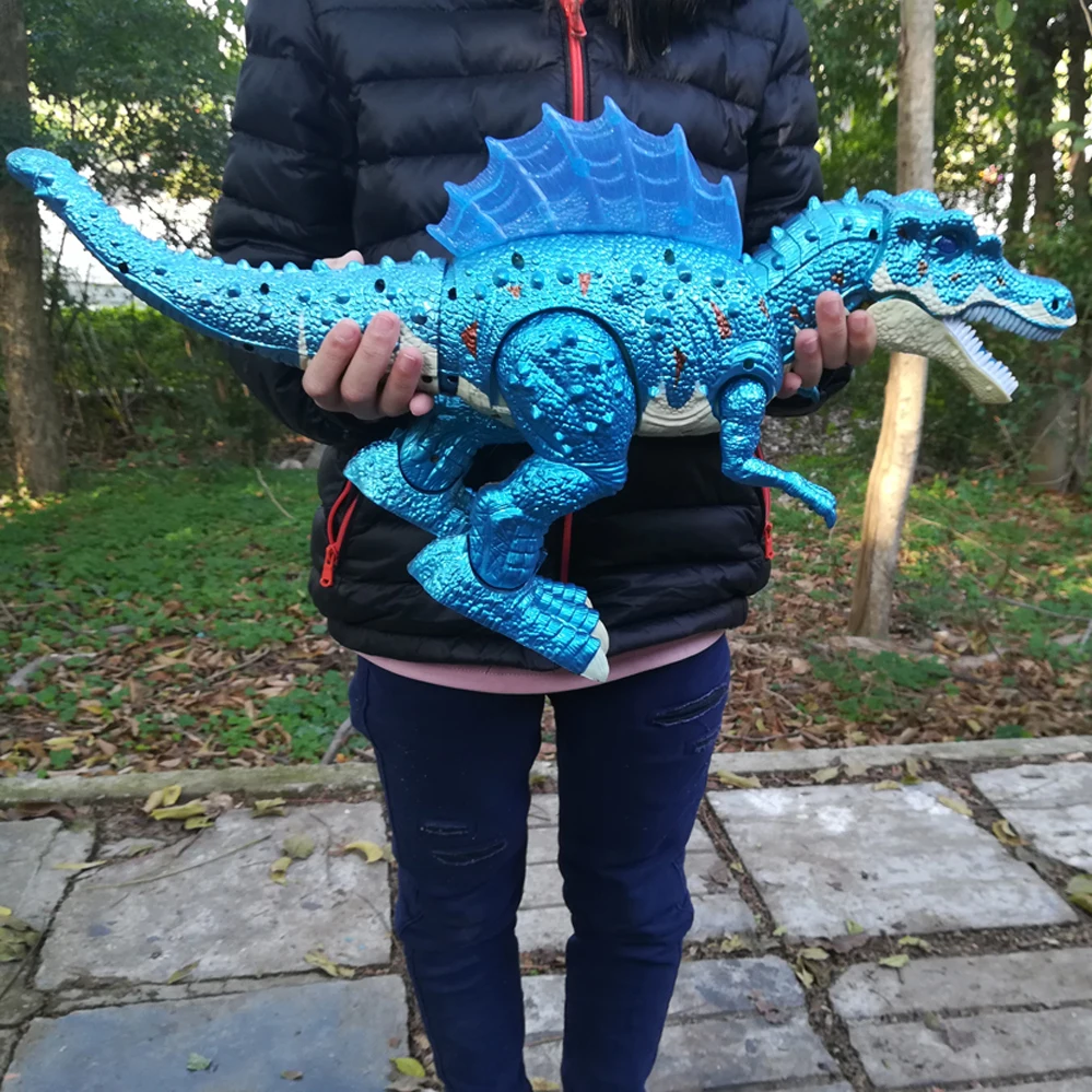 Brinquedos com Luz Educativos para Crianças Qualidade Venda Quente Grande Tamanho Andando Dinossauro Elétrico Robô Caminhada Sons Modelo Brinquedos 3 Animais eletrônicos