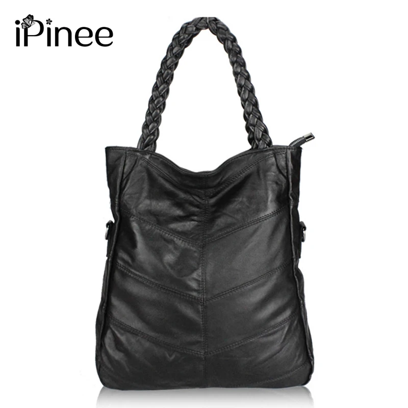 iPinee Fashion Genuine Leather Women Handbag Patchwork Natural Sheepskin Shoulder Bag Famous Brand Women Bag iPinee Fashion Genuine Leather Women Handbag Patchwork Natural Sheepskin Shoulder Bag Famous Brand Women Bag