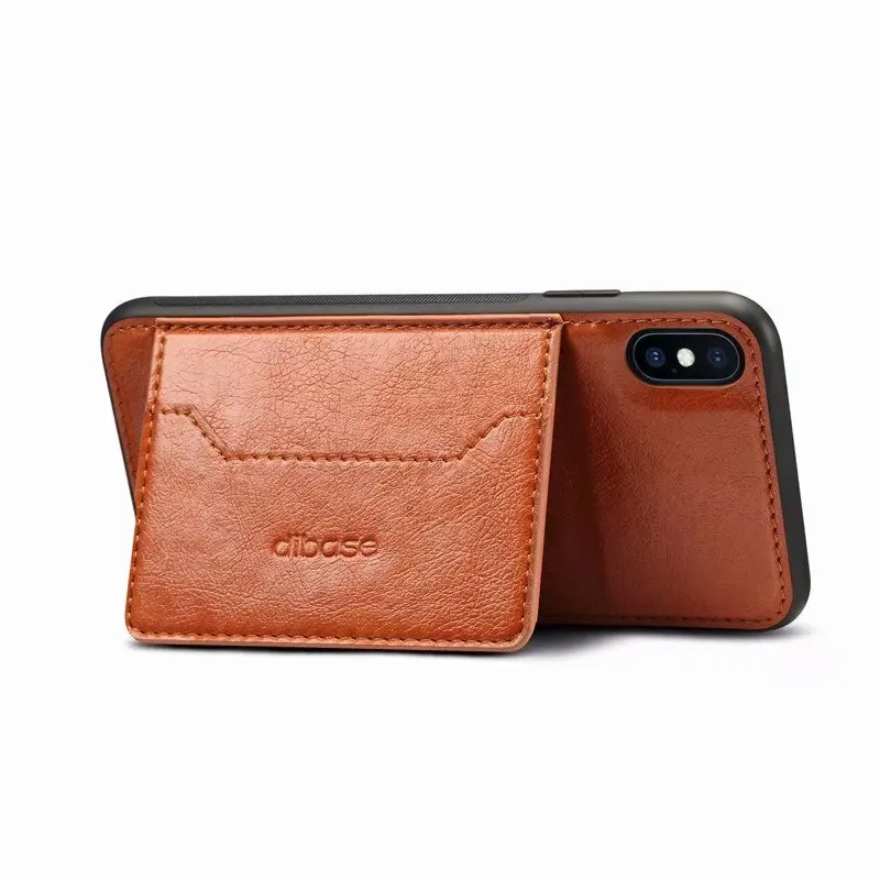 Магнитный автомобильный кожаный чехол-накладка для samsung Galaxy Note 9 Note 8 из искусственной кожи для samsung s9 Plus A8 A6 Plus - Цвет: light brown