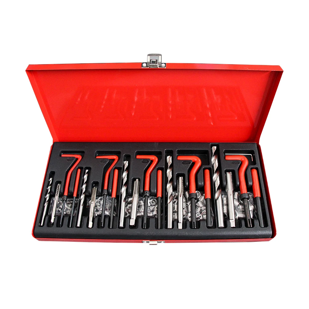 

131pcs Metric Thread Repair Set Damaged Helicoil-type Thread Master Repair Kit for Automotive Repairs
