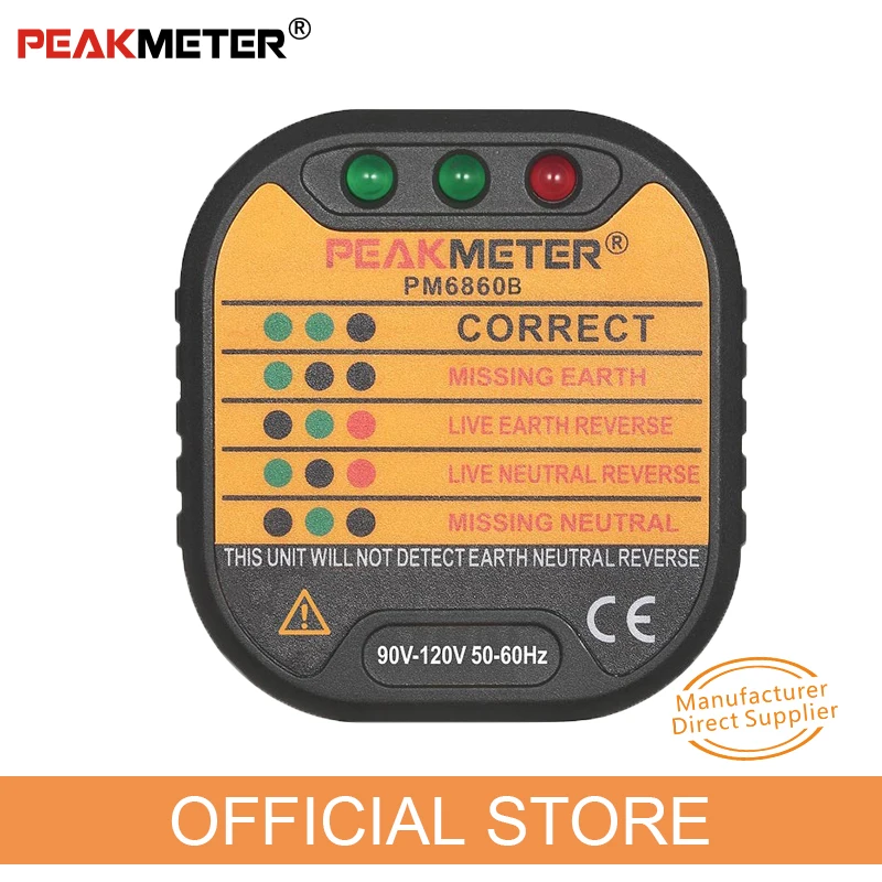 Официальный PEAKMETER PM6860 серии прибор для проверки патронов 110v/220V автоматический