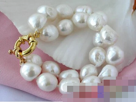 

FREE SHIPPING>>>@@ > 01093 2ROW WHITE BAROQUE FRESHWATER CULTURED PEARL BRACELET