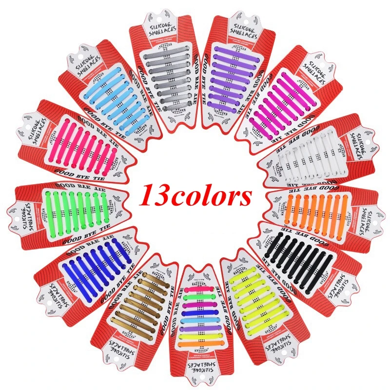 Silicone Shoelaces Elastic No Tie Shoe laces Kids Adult Outdoor Sneakers Lazy laces Convenient And Fast  Rubber Shoe lace Silicone Shoelaces Elastic No Tie Shoe laces Kids Adult Outdoor Sneakers Lazy laces Convenient And Fast  Rubber Shoe lace