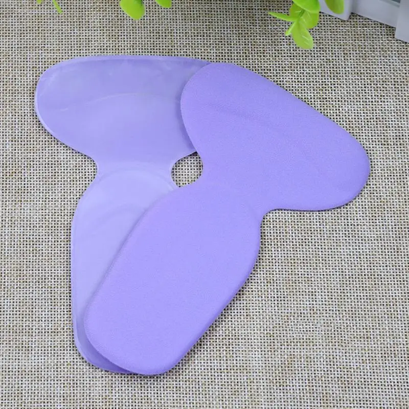 purple spandex Т-образные стельки; обувь на высоком каблуке; подкладка; самоклеющаяся вставка; подкладка для каблука; амортизация стопы; защита для пятки - Цвет: purple spandex