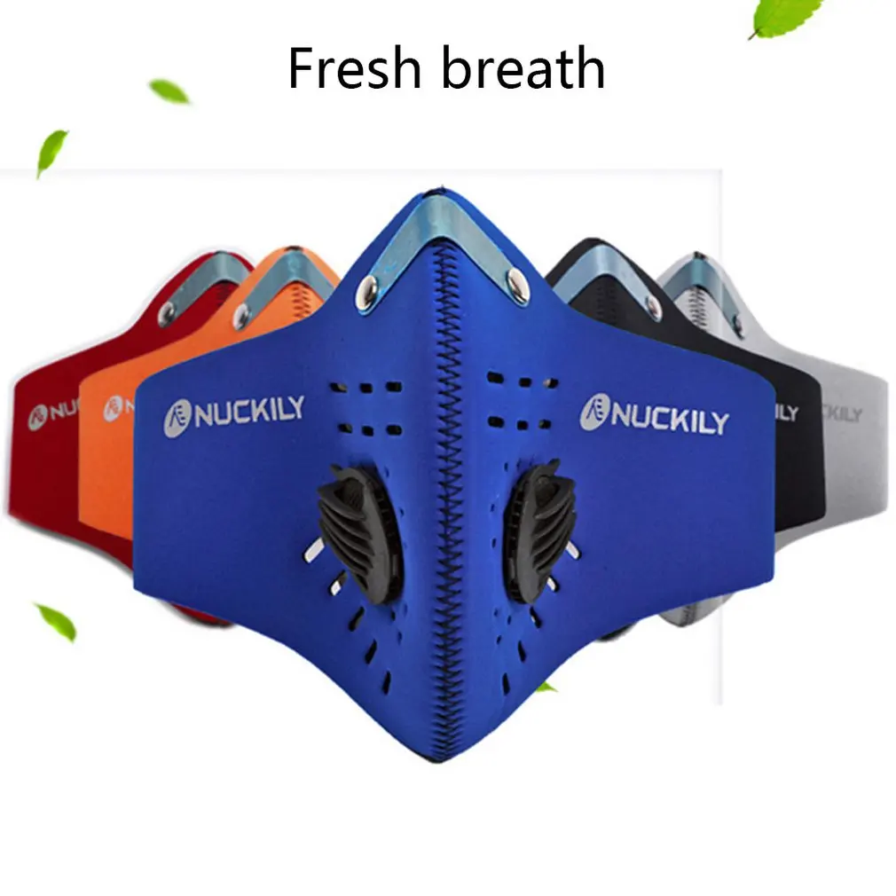 

Cycling Sports Activated Carbon Mask Replaceable Filter Clip Nose Design Dustproof And Anti-mite Mask Practical