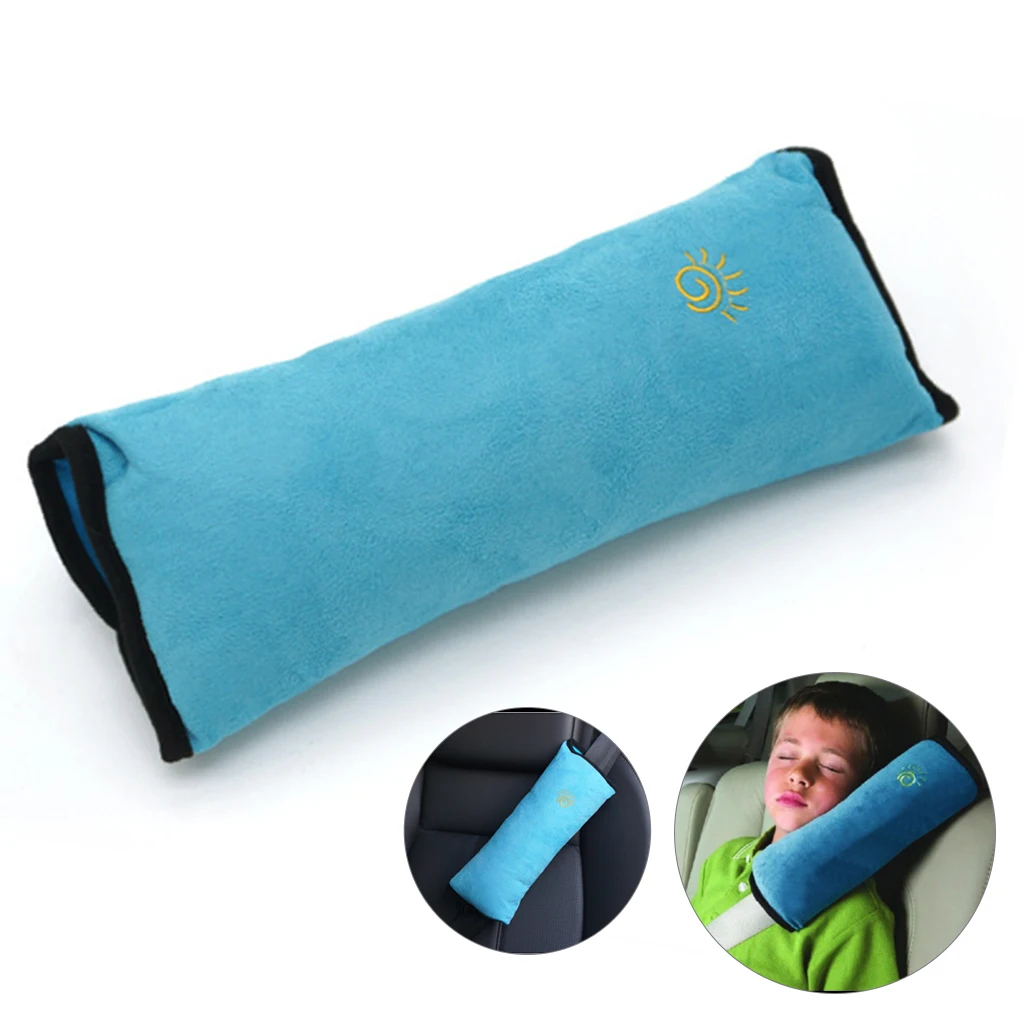 

Safety Auto Shoulder Pads For Kids Protection Chin Shoulder Cushion Soft Plush Vehicle Strap Headrest Neck Support Pillow