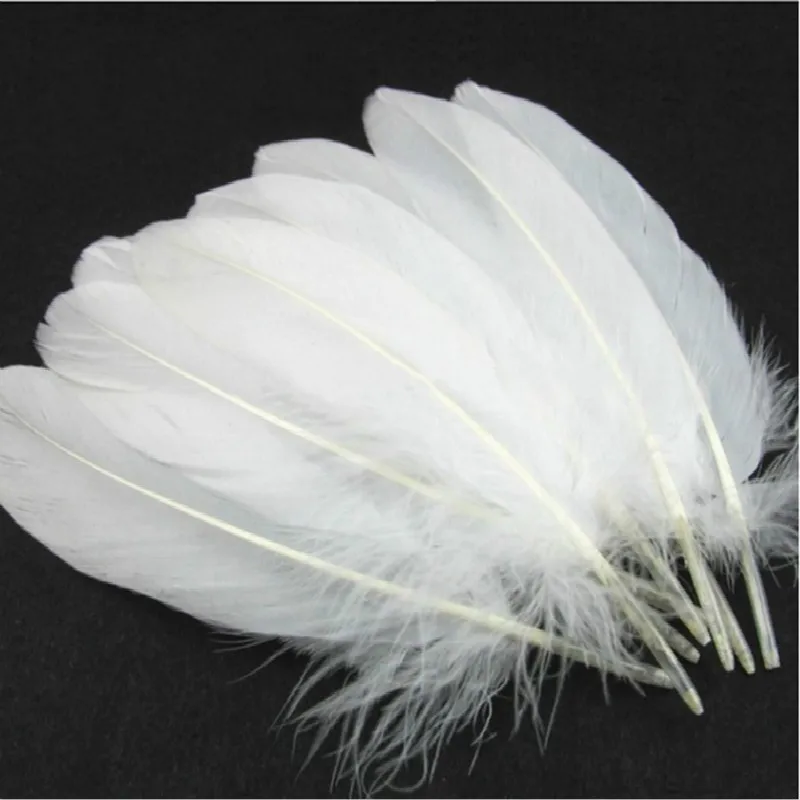 Wholesale Quality 100Pcs/lot Beautiful white Goose Feather 15 20cm