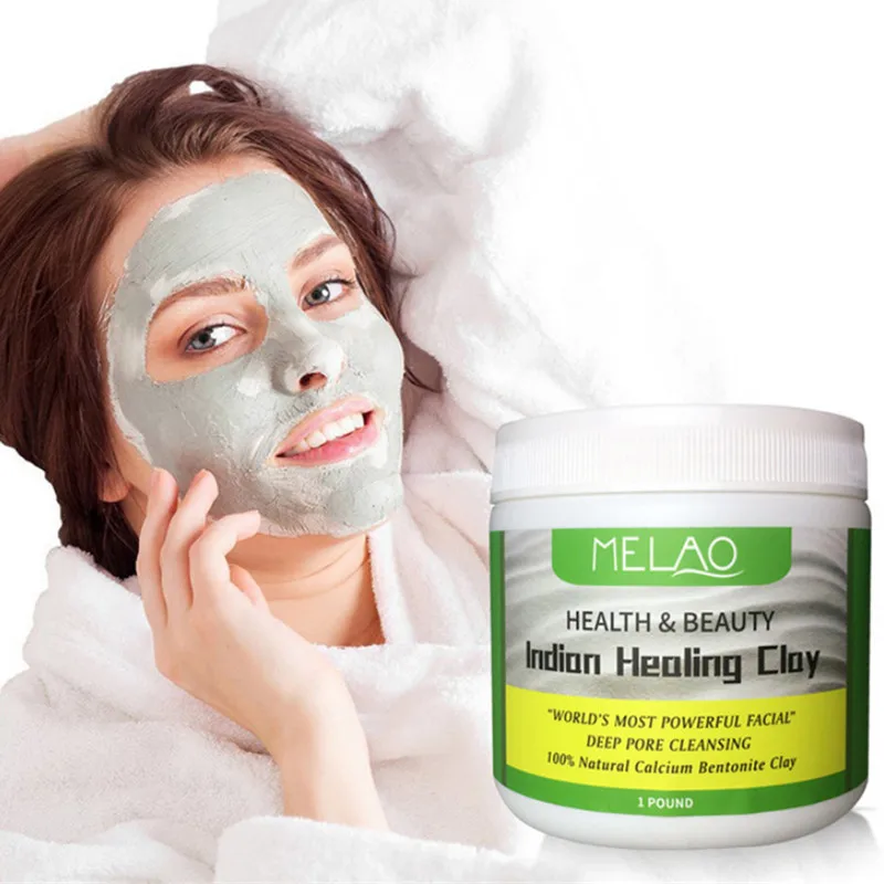 Индийская лечебная Bentonite Detox глина MELAO 100% натуральный порошок для лица глубокое