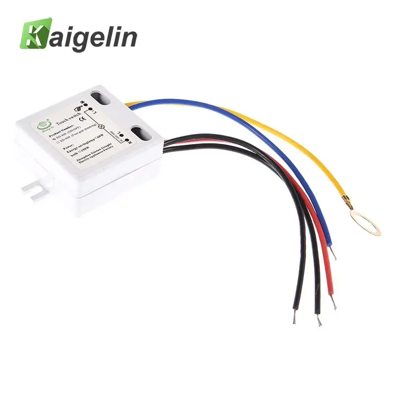 

LED Touch Switch For LED Lamps DIY Accessories XD-608 Switch On Off XD-609 Touch Dimme Switch Black /Blue/Red/Yellow Line 220V