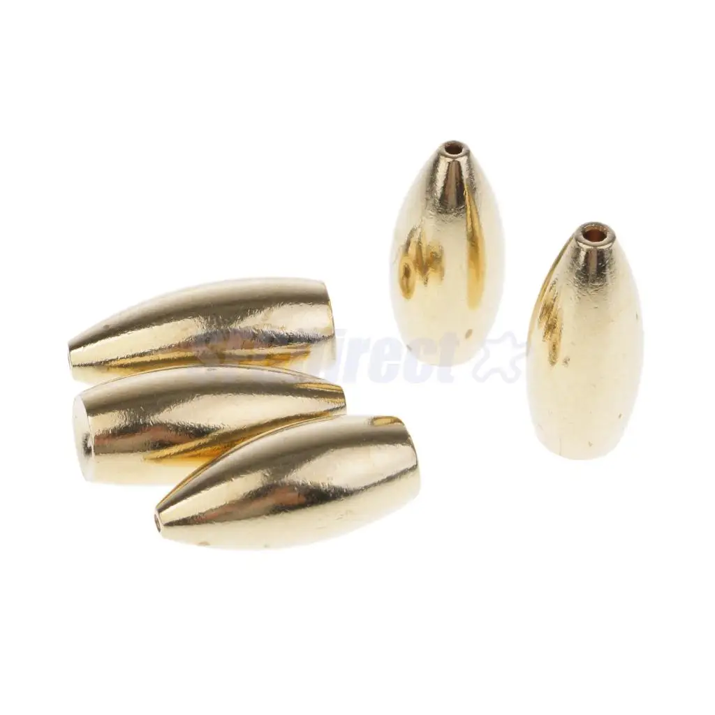 Brass Weights Drop Shot Slider Sea Fishing Tackle Snag Sinkers 14gin