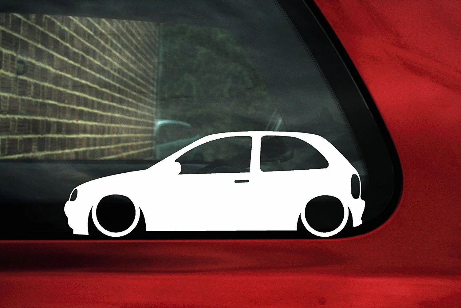 

For Lowered car silhouette sticker - for Vauxhall Corsa B (3 door) Car Styling