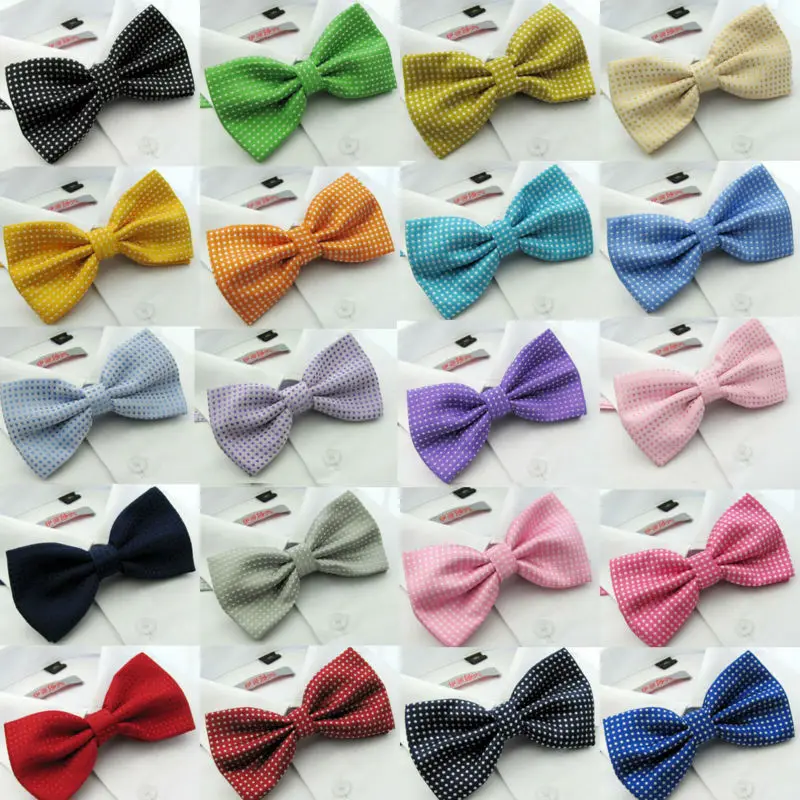 NEW Men Classic dots Bow ties Fashion Tuxedo Neckwear Adjustable Mans Wedding Bow Tie Male Polyester bowties