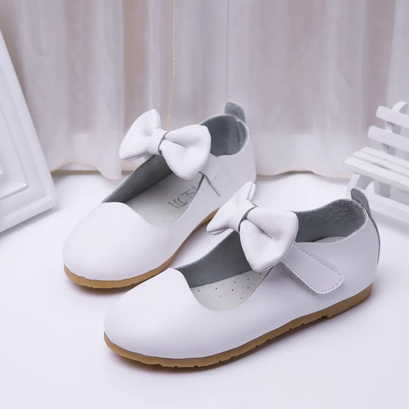 Children Little Girls Dress Shoes Girls Genuine Leather Princess Shoes