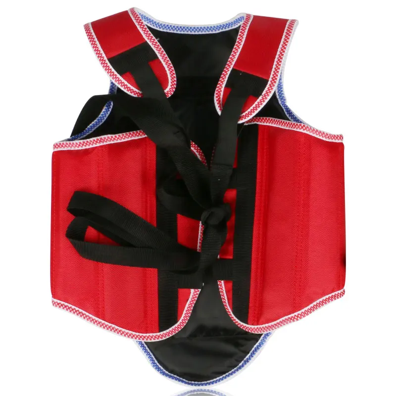 Sanda MMA Бокс тхэквондо каратэ нагрудный протектор для взрослых детей красный