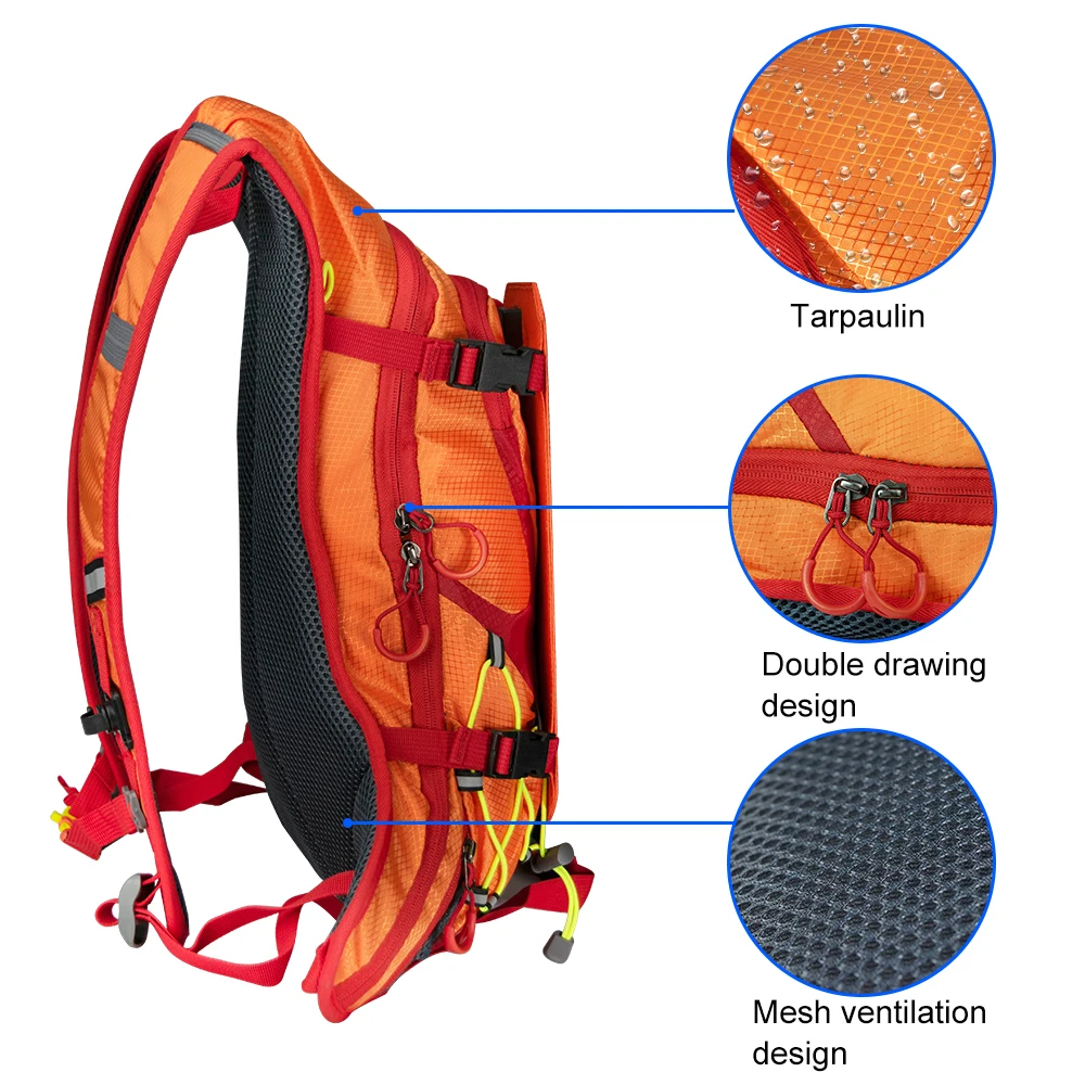 Xinpuguang, 6 Вт, 6 в, USB, Оранжевый рюкзак с солнечной панелью, аккумулятор, зарядное устройство для телефона, для спорта на открытом воздухе, кемпинга, альпинизма, туризма