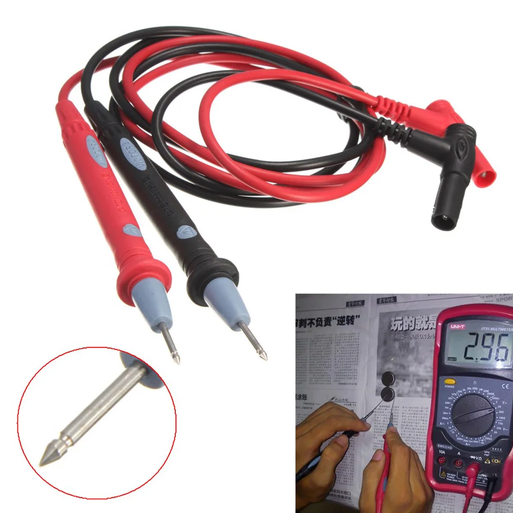 

Portable 1000V 10A Universal Digital Multimeter Test Lead Probe Wire Pen Cable Convenient Accessories Useful New Tools