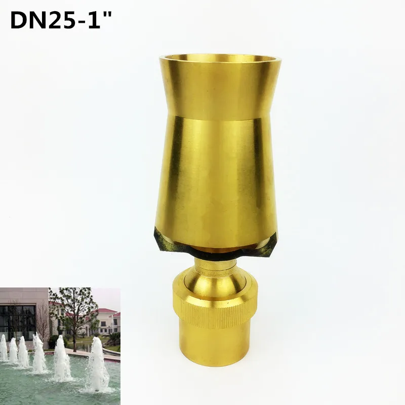1/" DN15 3/4" DN20 ледяная башня каскад фонтан сопла распылительная головка пруд - Цвет: DN25