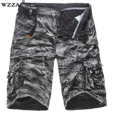 Камуфляжные карго-шорты камуфляжные мужские новые мужские s мужские шорты в повседневном стиле свободные рабочие шорты мужские военные Короткие штаны Большие размеры 29-38