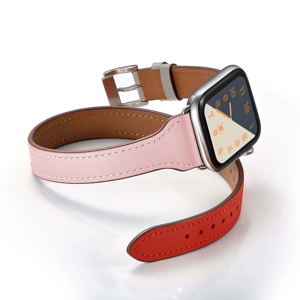 Модные женские туфли из натуральной кожи ремешок для наручных часов Apple Watch