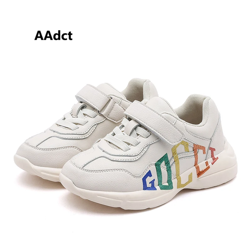 

AAdct 2019 running sports girls shoes Color letter spring new little kids shoes for girls sneakers mesh casual children shoes