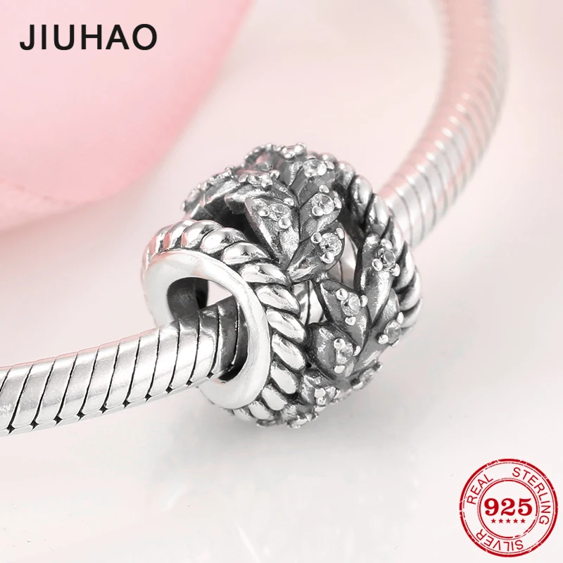 

New Collection 925 Sterling Silver Hollow out Tree rope Beads Fit Original Bracelet Pandora for Women DIY Jewelry Making