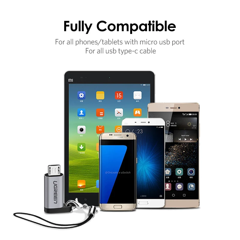 Адаптер Ugreen USB Type C переходник типа на Micro Мама папа для Xiaomi Samsung кабель передачи